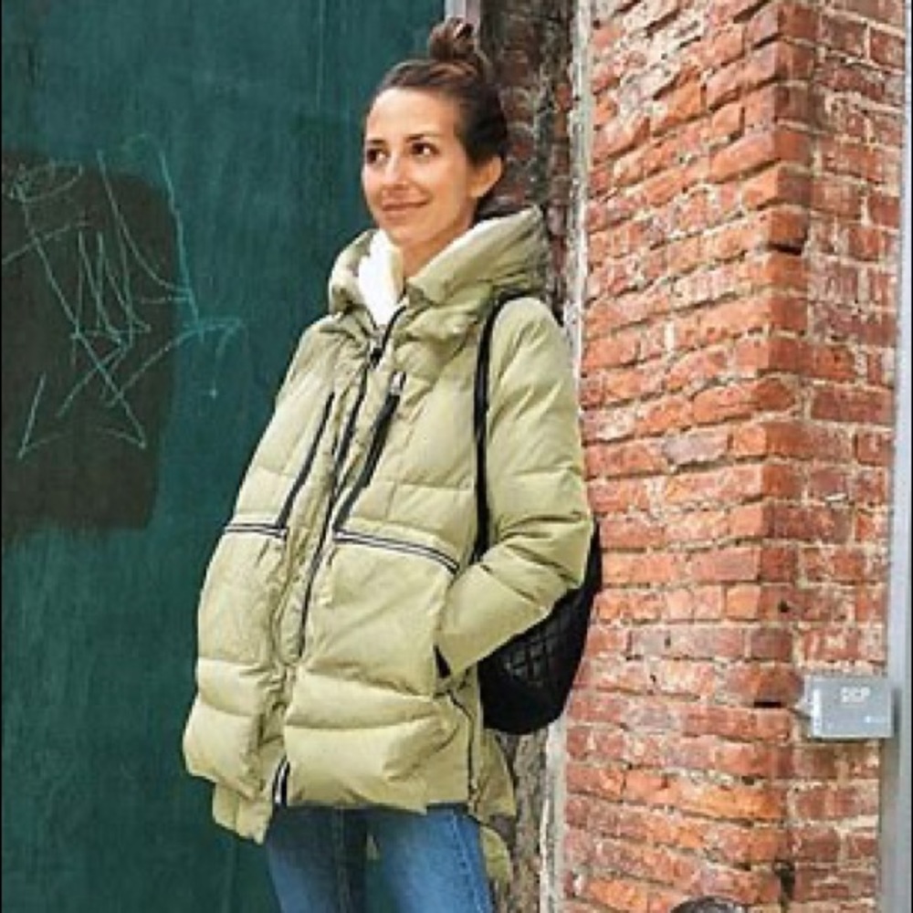 NWT Faux Shearling-Trim Utility Parka